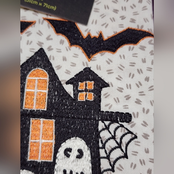 Goblin & Ghoul Kitchen Towel Set Haunted House Black Cat Raven Crow Bat's - Picture 7 of 9